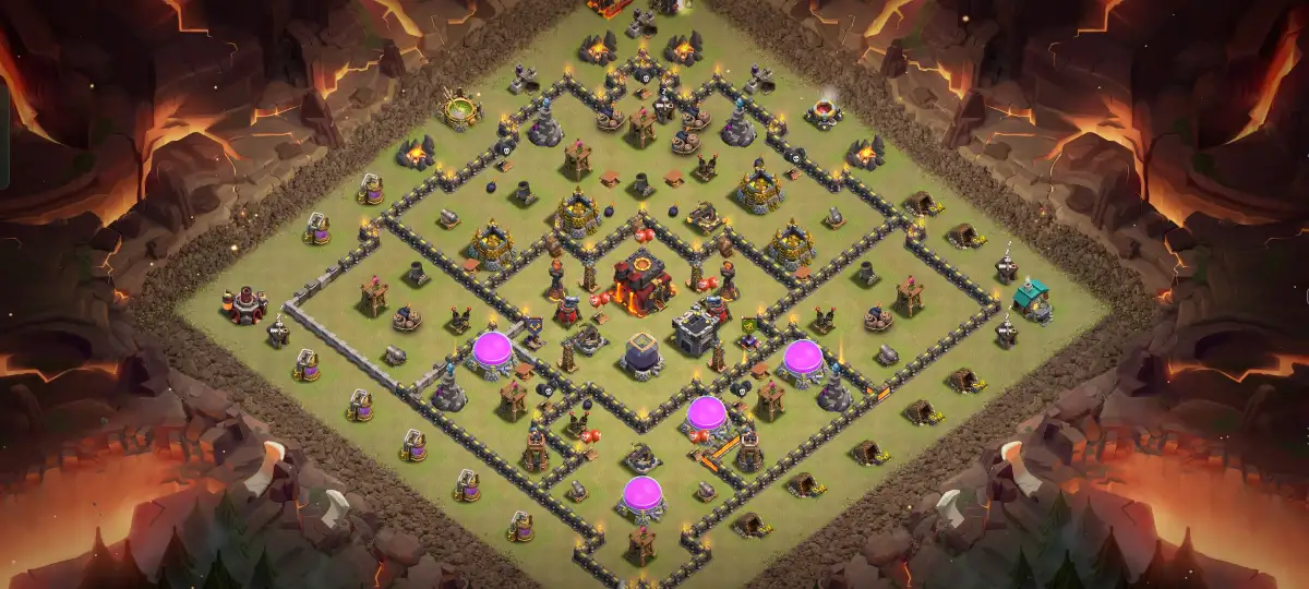 TH10 Anti Everything War Base | Anti Air Copy Layout