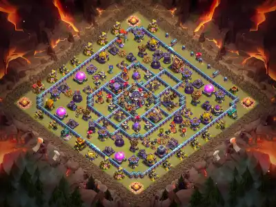 Layout TH15 War Base Copy Link Anti 2 Star Ring Style Layout