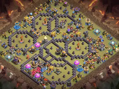 Layout TH18 War Base Anti 2 Star Layout for Legend League