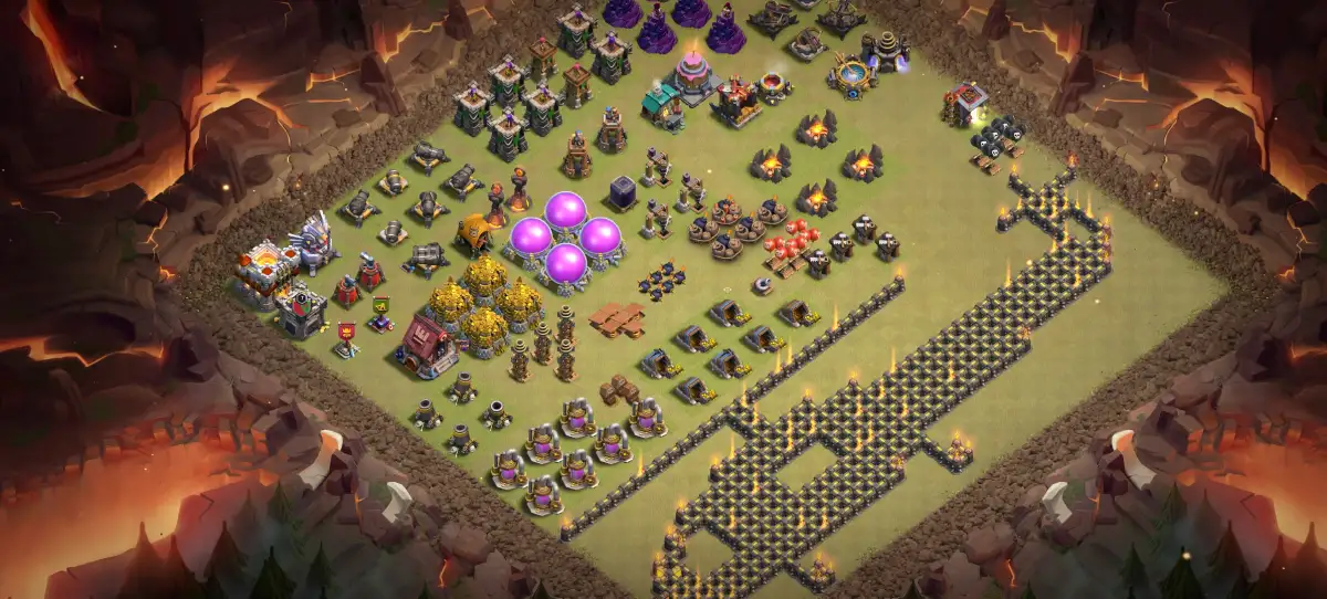 TH11 Troll Base Layout with Pixel Sword Copy Link