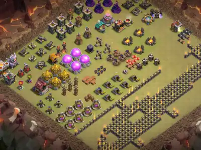 Layout TH11 Troll Base Layout with Pixel Sword Copy Link