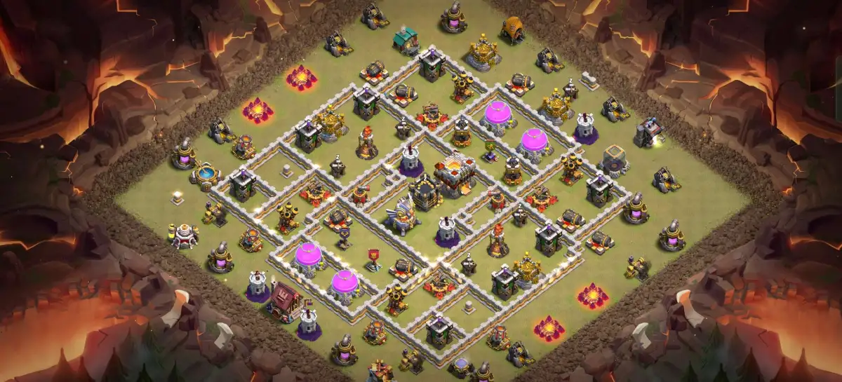 TH11 War Base for Clash of Clans with Copy Link