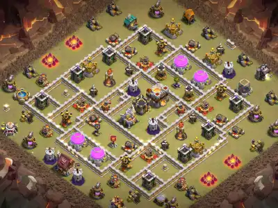 Layout TH11 War Base for Clash of Clans with Copy Link