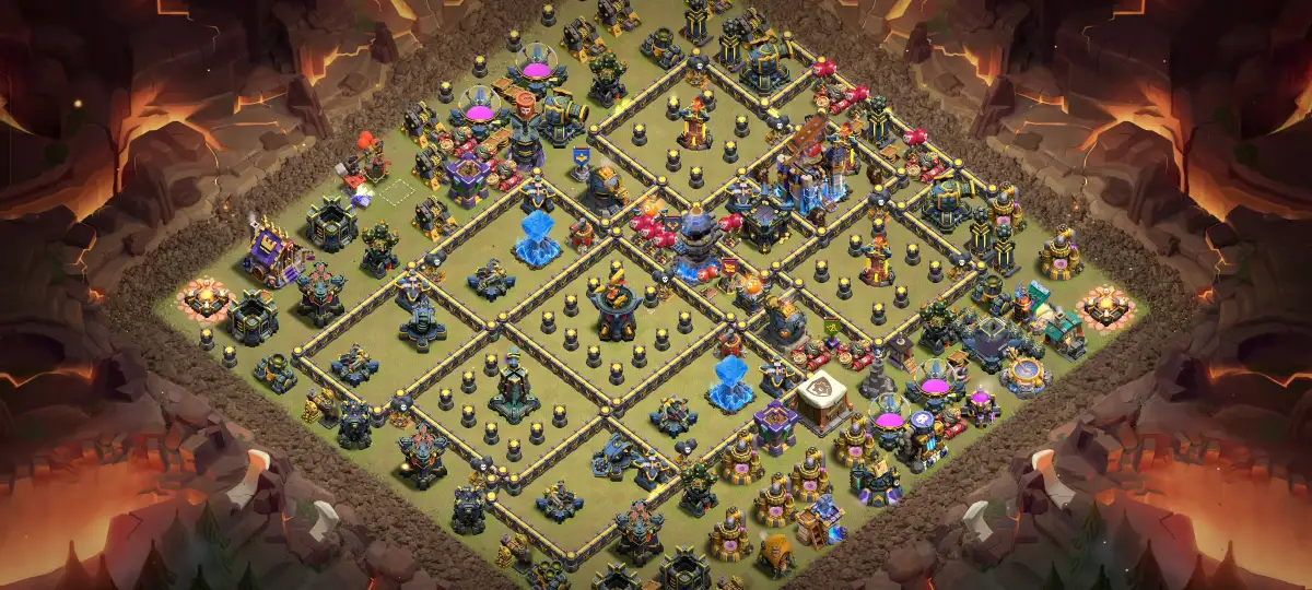 TH18 War Base for Clash of Clans with Split Core