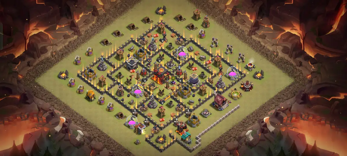 TH10 War Base Anti Air Layout for Legend League Copy Link