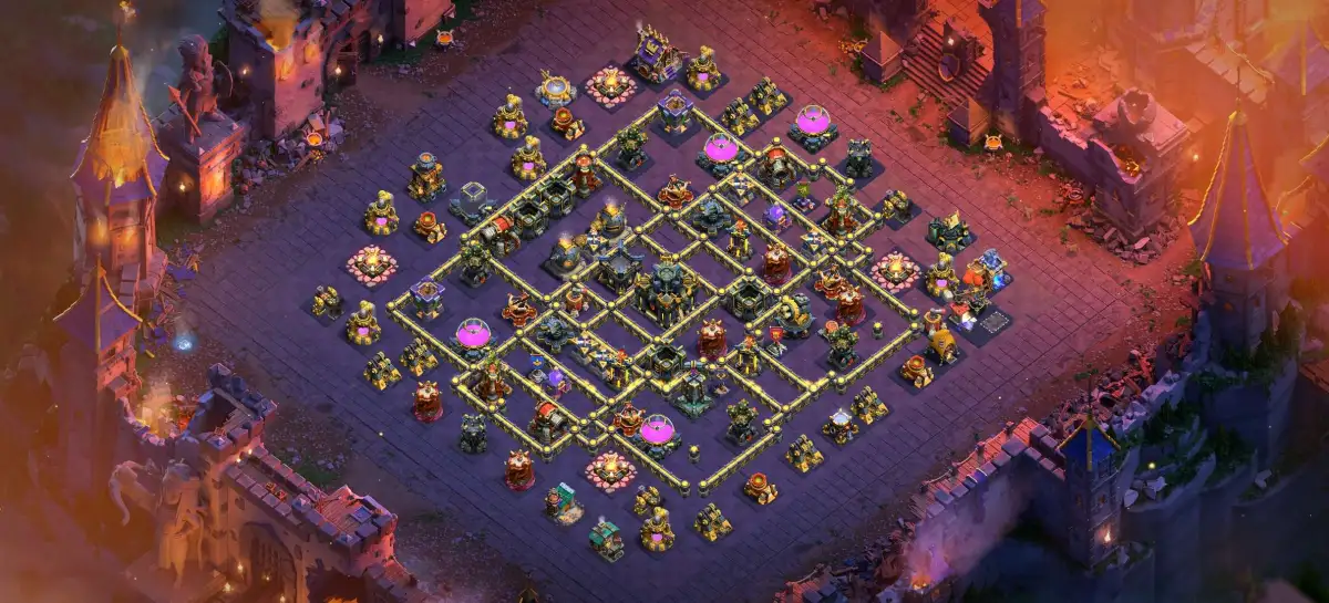 TH17 War Base Copy Link for Clash of Clans Anti 3 Star
