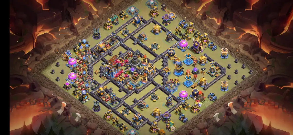 TH18 War Base Anti 2 Star Ring Style for Legend League