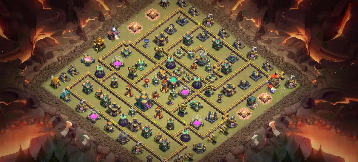 TH14 Farming Base for Clash of Clans with Copy Link