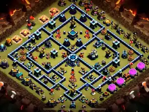 Optimised TH13 War Coc Layout | Anti Air / Electro Dragon Babylonwar