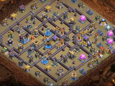 Layout TH18 Legend League Defense Base for CoC Copy Link