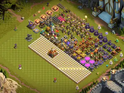 Layout TH16 Farming Base with Open Wall Trap Style Copy Link