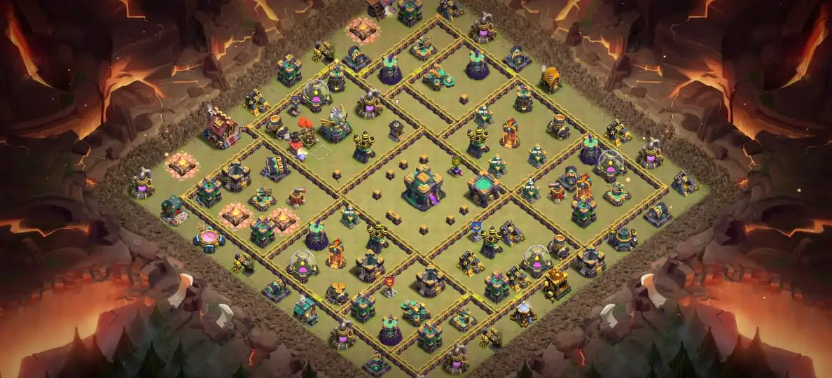 TH14 War badr Anti 3 Star Base for CoC Copy Link