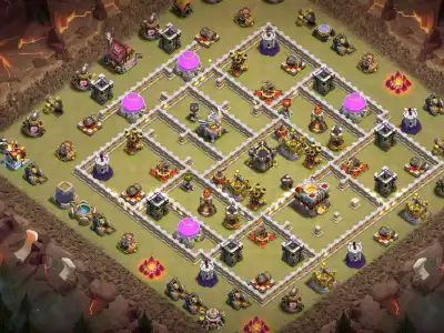 Layout clash of clans town hall 11 base | COC Anti 2 Star Copy Link