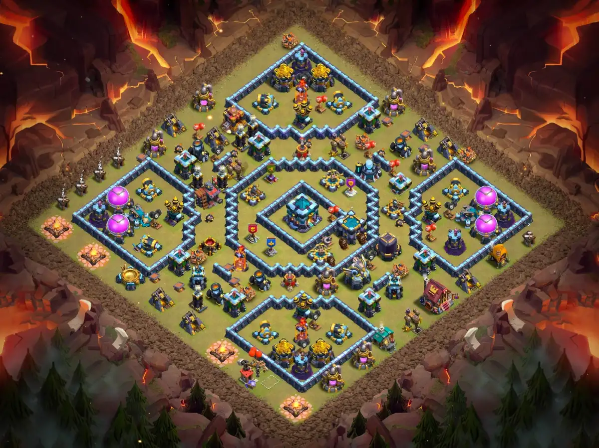TH13 War Base for COC Anti 2 Star Legend League