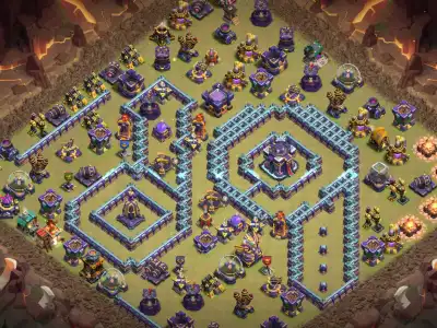 Layout TH15 War Base Layout 2026 with Link | Best Anti 3 Star Town Hall 15 War Base