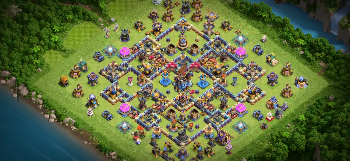 TH18 War Base Anti 3 Star Layout for Clash of Clans