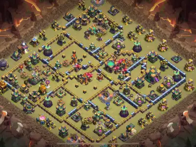 Layout TH15 War Base Copy Link | Anti 2 Star Ring Style Layout