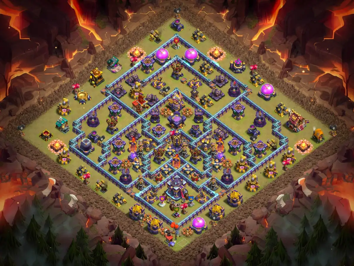TH15 War Base Anti 3 Star Layout for Clash of Clans