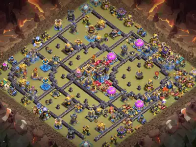 Layout TH18 War Base Anti 2 Star for Legend League and CWL