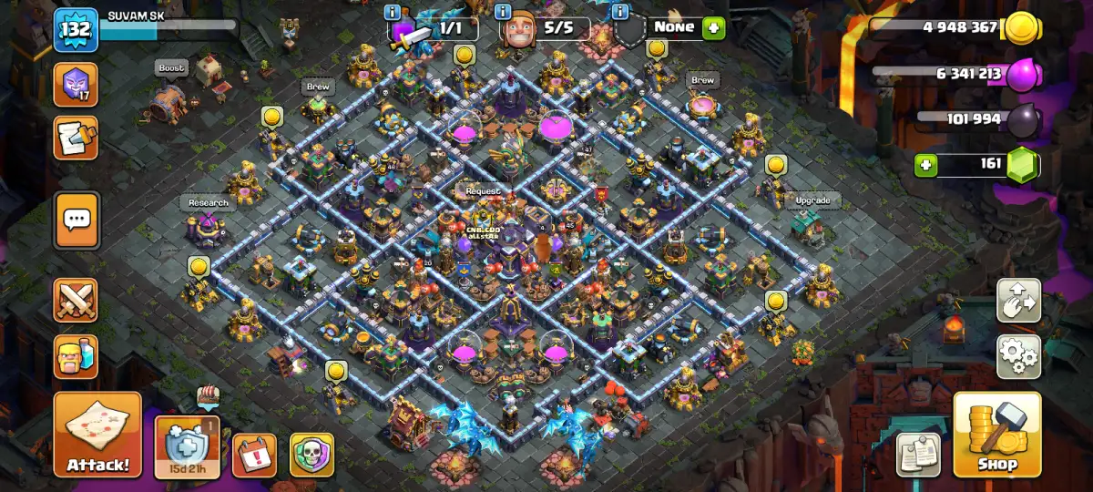 TH15 Anti 3 Star Base with Diamond Core Compartments