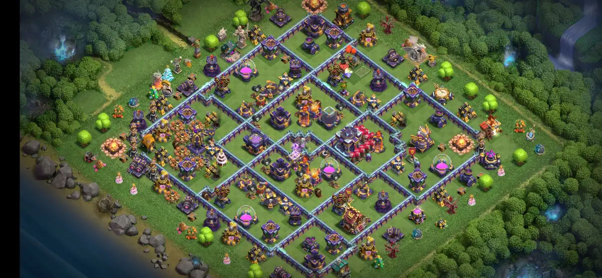 TH15 War Base Anti 2 Star for Clash of Clans Legend Play