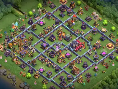 Layout TH15 War Base Anti 2 Star for Clash of Clans Legend Play