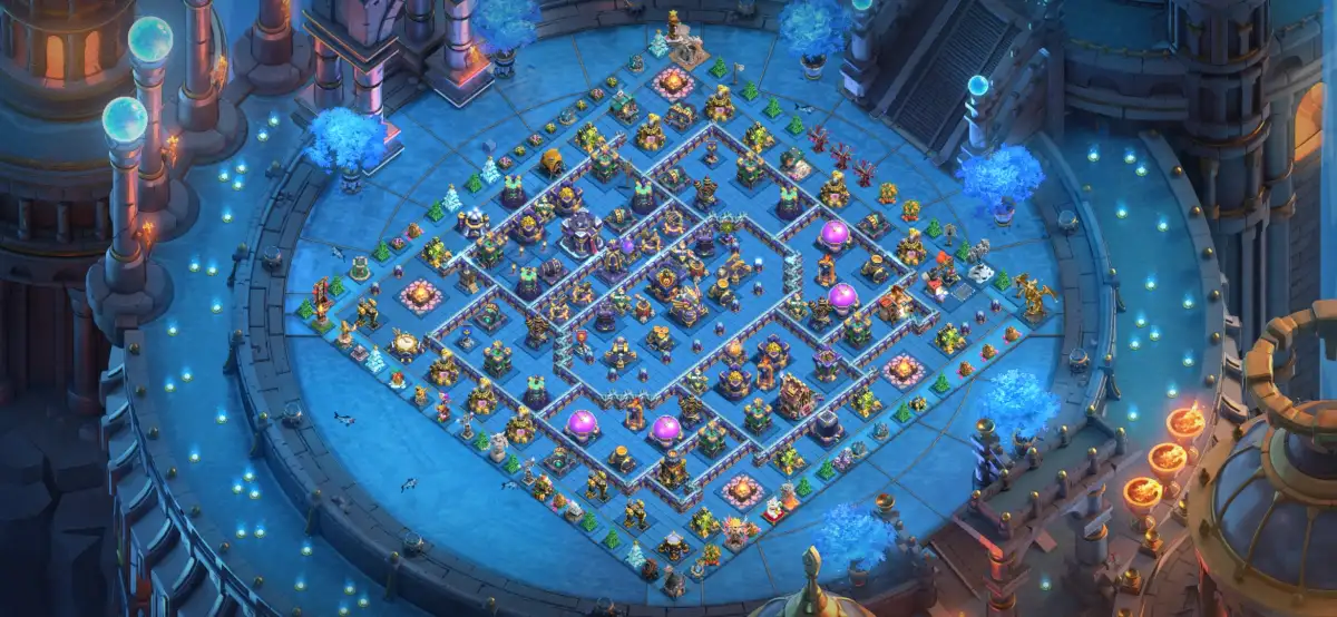 TH15 Hybrid Farming Base with Anti 2 Star CoC Layout