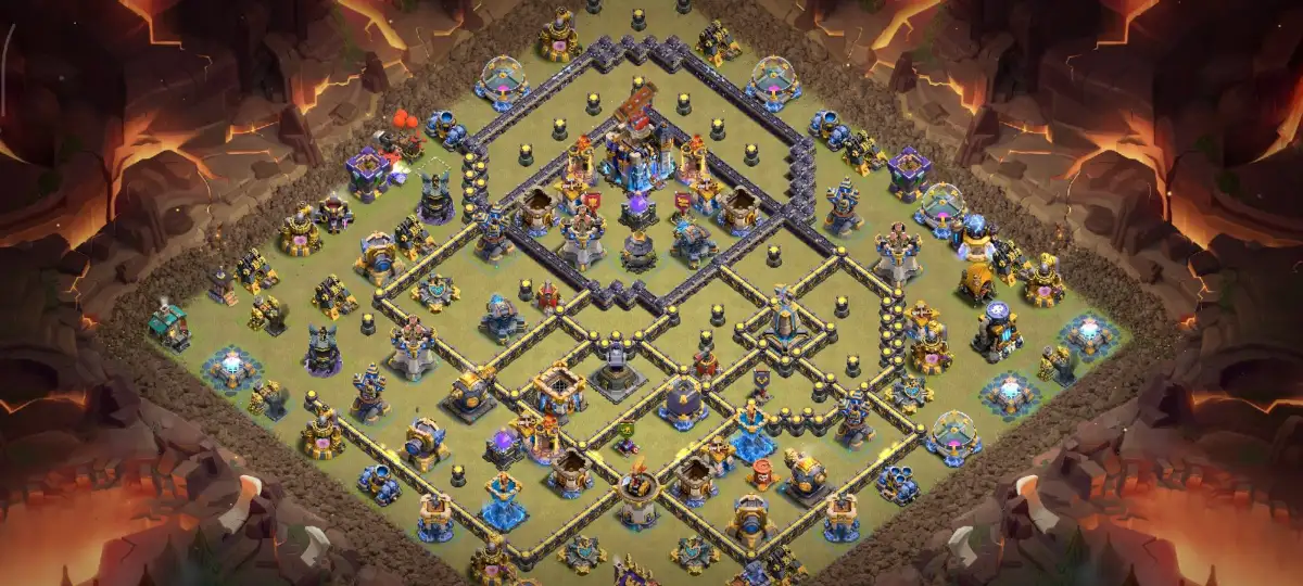 TH18 Legend League Base Layout That Slows Spam Hits