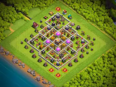 Layout TH11 Farming Base Copy Link | Safe Loot Clash of Clans