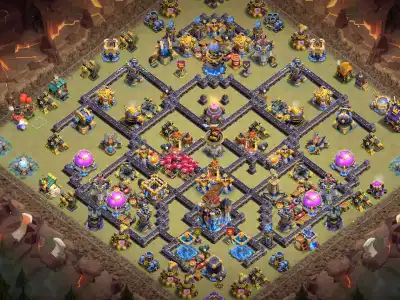 Layout TH18 War Base Anti 2 Star for Legend League and CWL