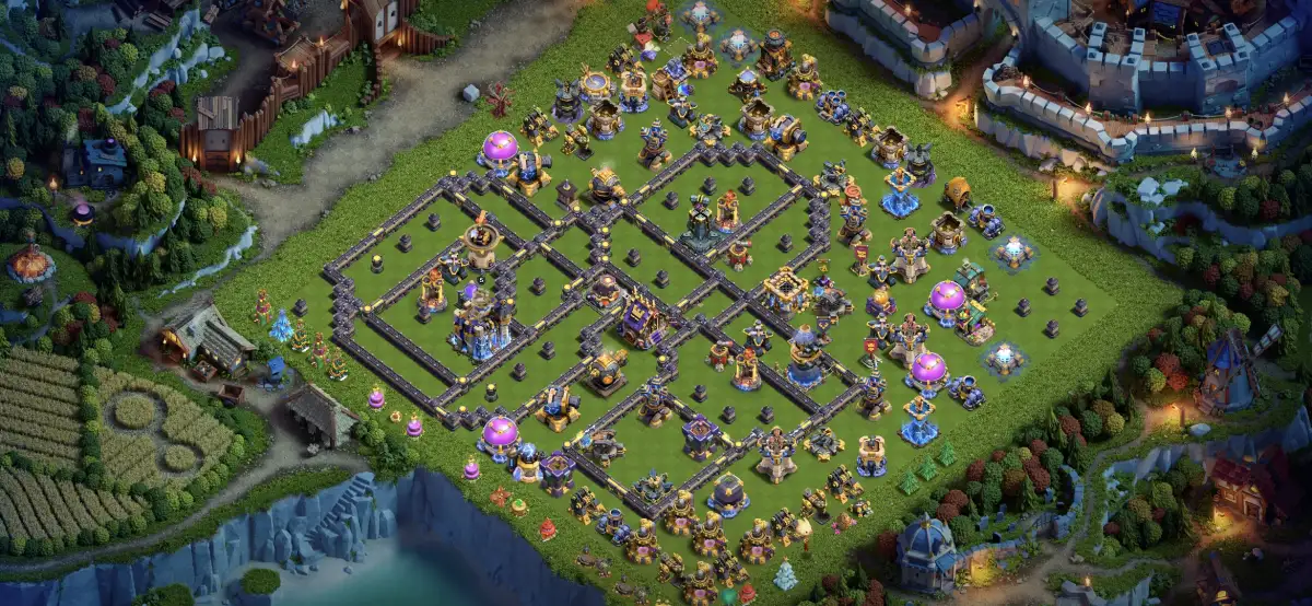 New TH18 Legend League Base with heavy Core Defense 2026