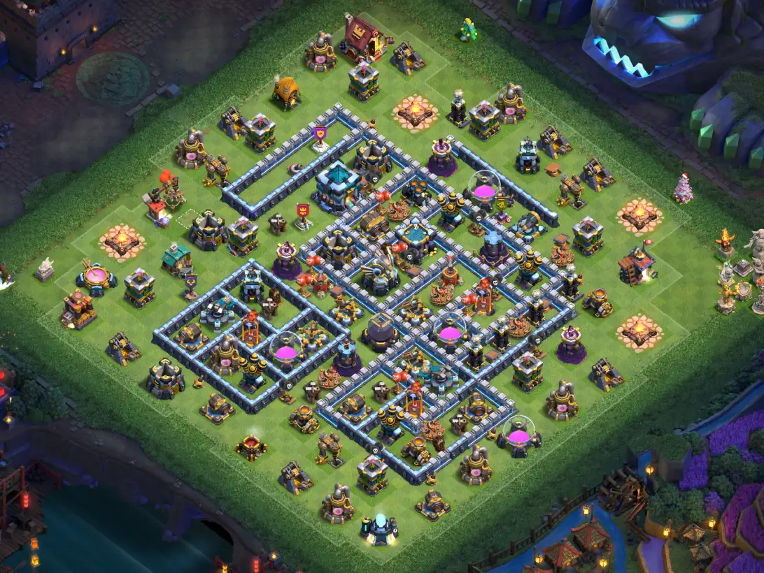 Layout Recommended TH13 War Coc Layout | Anti 3 Stars TH 13