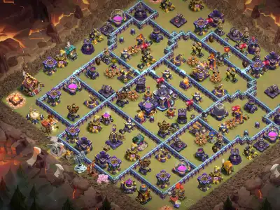 Layout TH15 War Base Anti 2 Star for Clash of Clans Legends