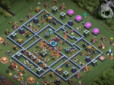 Layout Top TH13 Anti 2 Star War Base | Clan games 2026