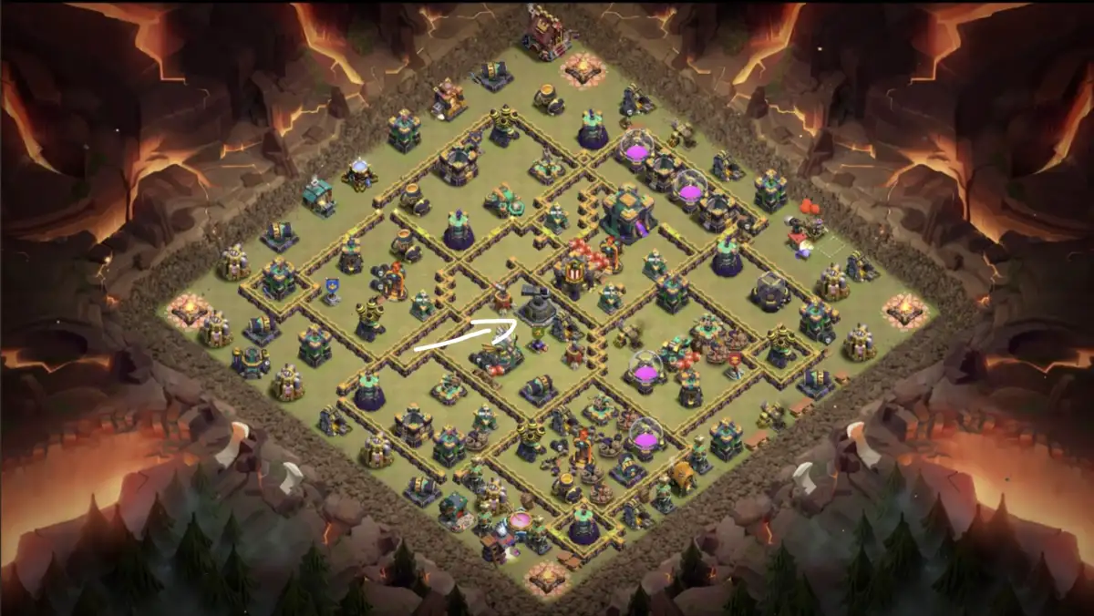TH14 War Base Anti 3 Star Ring for Clash of Clans