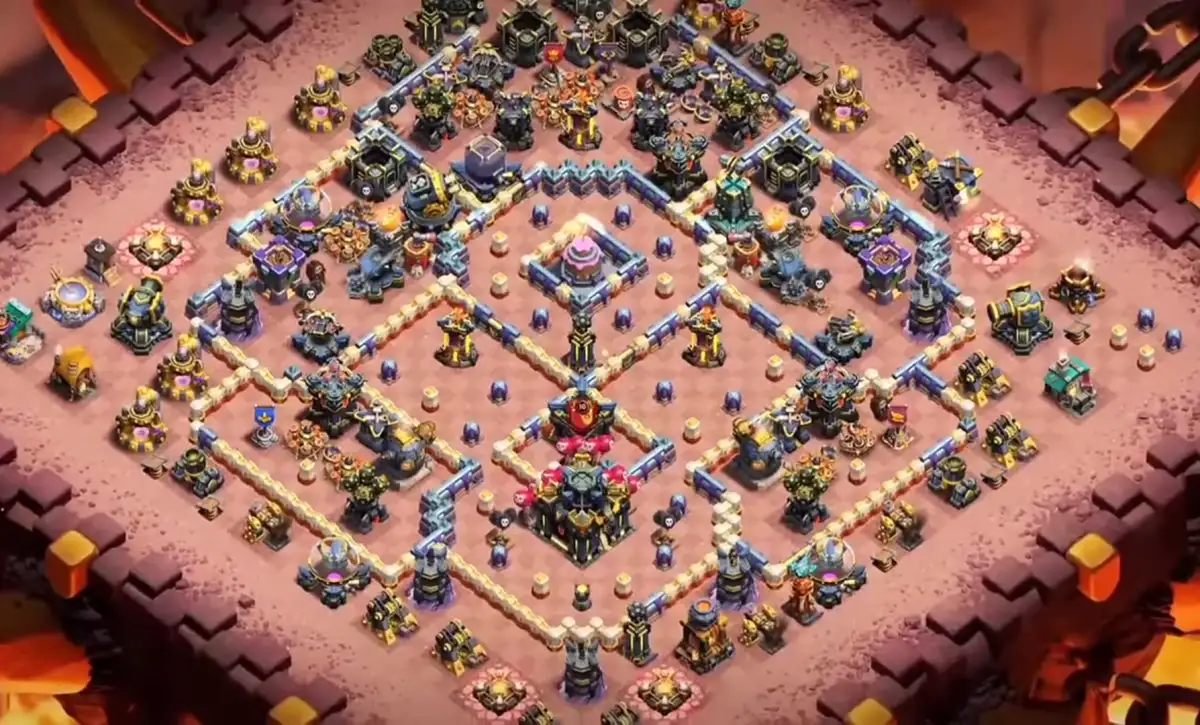 TH17 War Base Anti 2 Star Ring Style Copy Link