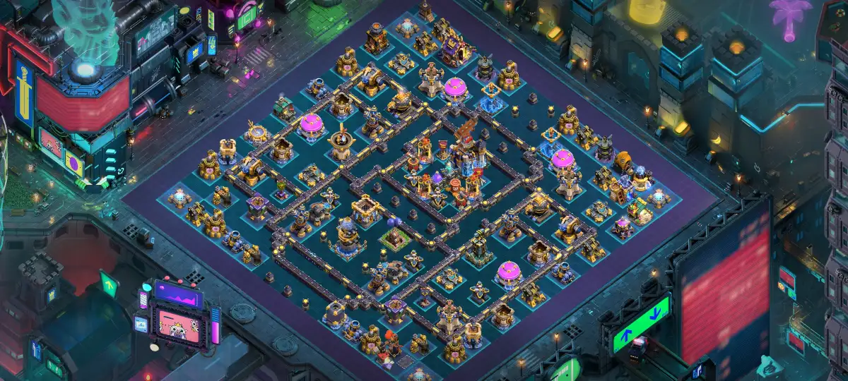TH18 War Base with Compact Anti 3 Star Core