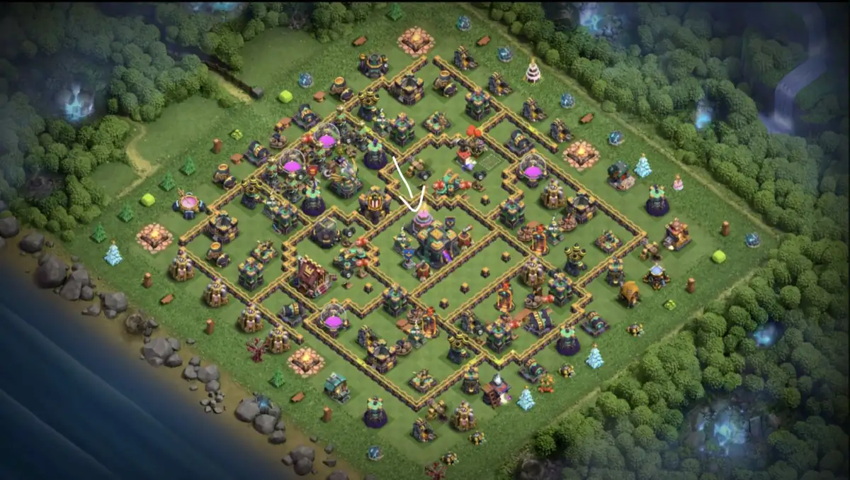 TH14 War Base for CoC | Anti 3 Star Clash of Clans Layout