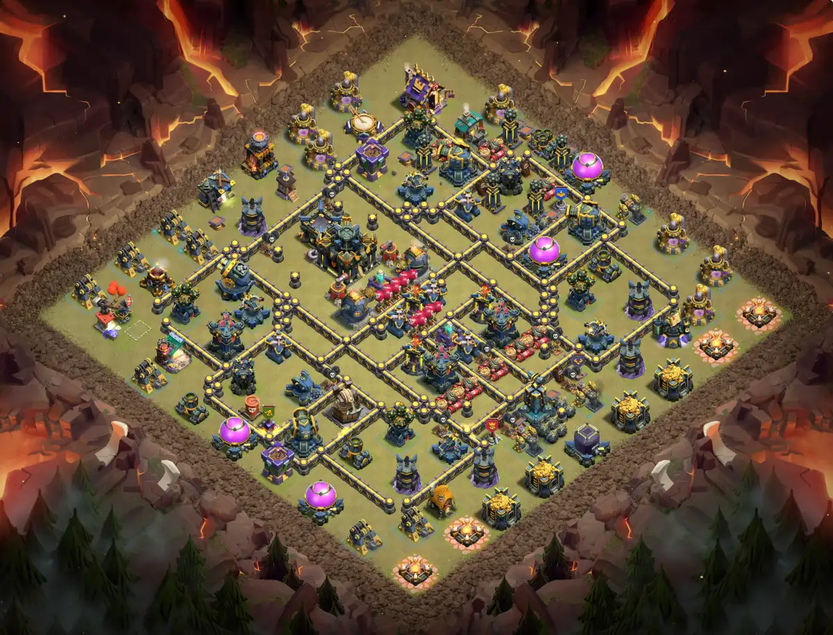 TH17 War Base Anti 3 Star Layout for Clash of Clans