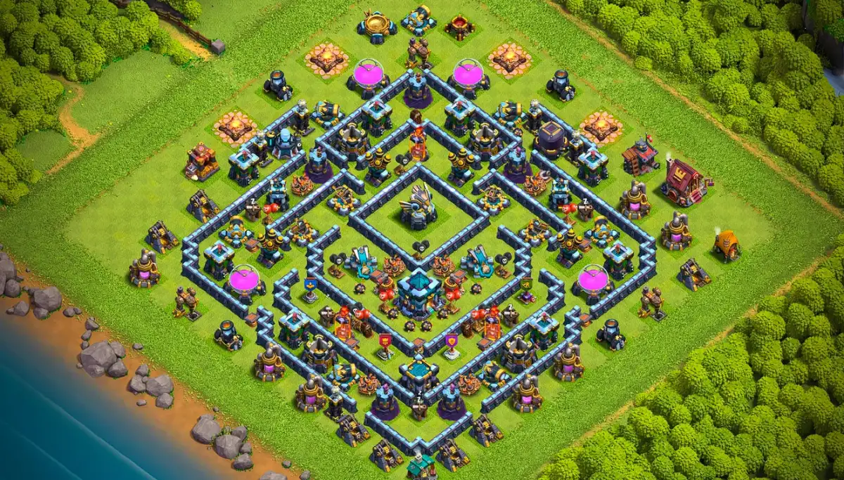 TH13 Legend League Base for CoC with Diamond Defense