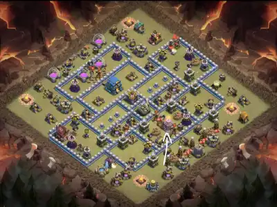 Layout TH12 War Badr Anti 3 Star Clash of Clans Base