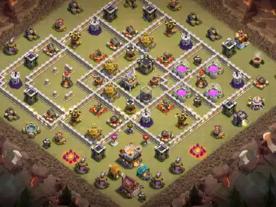 Layout TH11 War Base Anti 3 Star for Clash of Clans Copy Link