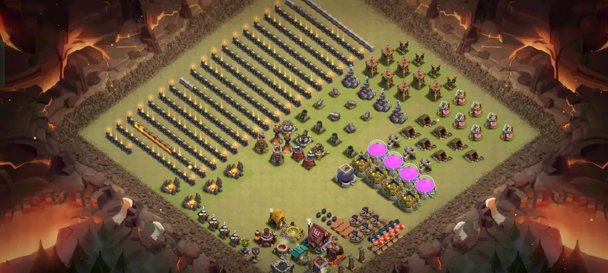 TH10 War Badr Troll Base Layout for Clash of Clans