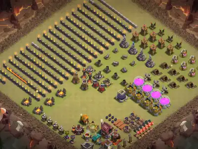 Layout TH10 War Badr Troll Base Layout for Clash of Clans