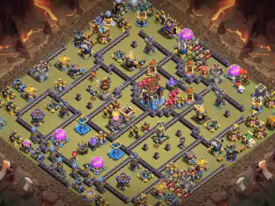 Layout TH18 War Base Anti 2 Star for Legend League | Copy Link