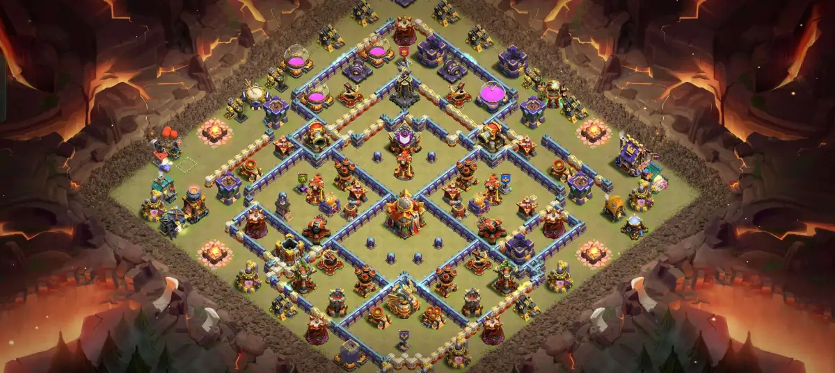 TH16 Defense Base Layout for Clash of Clans Copy Link