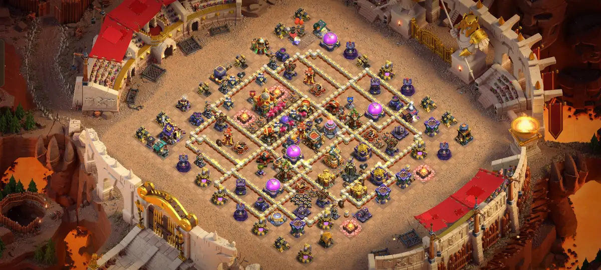 TH16 War Base Anti 2 Star for Clash of Clans Legend League