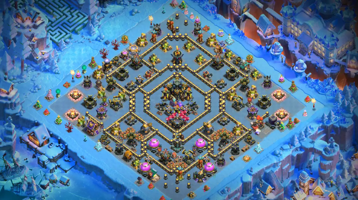 Highclass TH17 War Base Anti 2 Star | Clash of clans