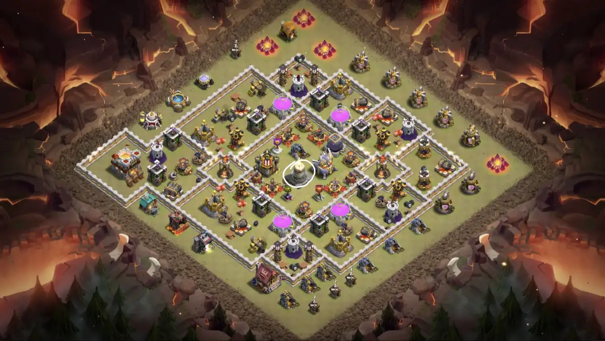 TH11 War Base Anti 3 Star for clash of clans Copy Link
