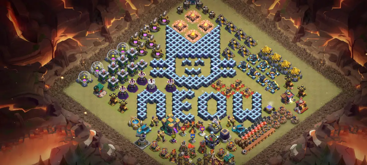 TH14 Troll Base Layout with Cat and Meow Walls Copy Link